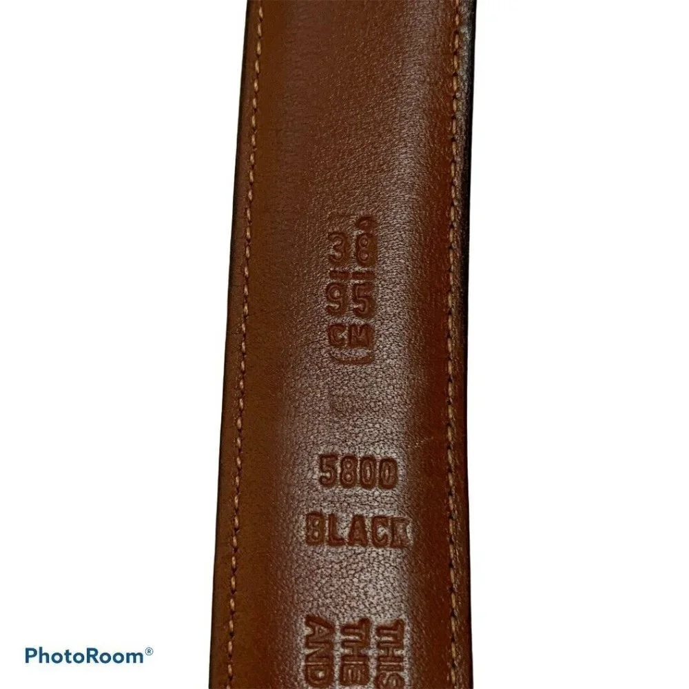 Coach‎ 5800 Men's Size 38 Black Leather Belt
